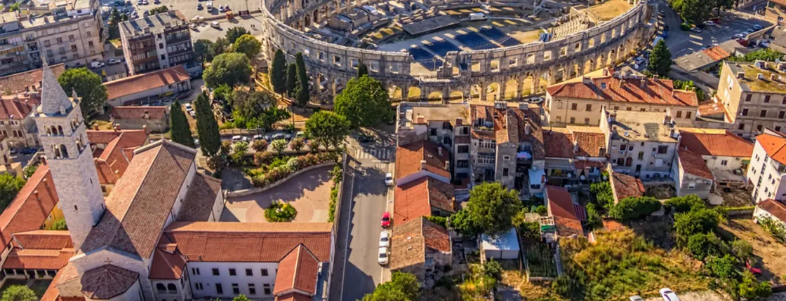 Istria Peninsula day trip with Pula Amphitheater from Bled