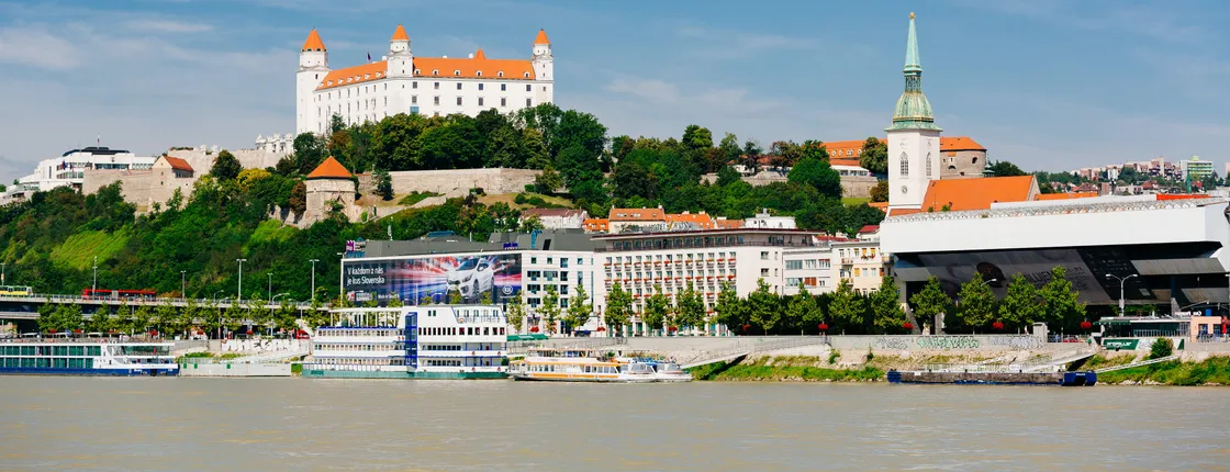Bratislava day trip by bus and boat from Vienna