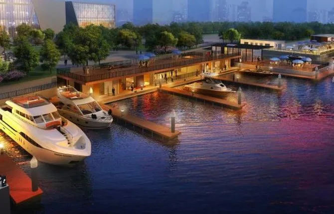 Shanghai Huangpu River Charter Yacht Experience with Champagne or Beer