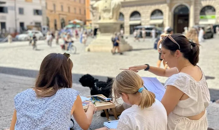 Private Scavenger Hunt Art Lab for Families–With Rome’s Landmarks