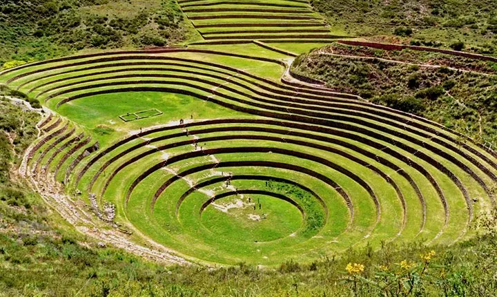 Morning: Maras and Moray half day tour with entrances