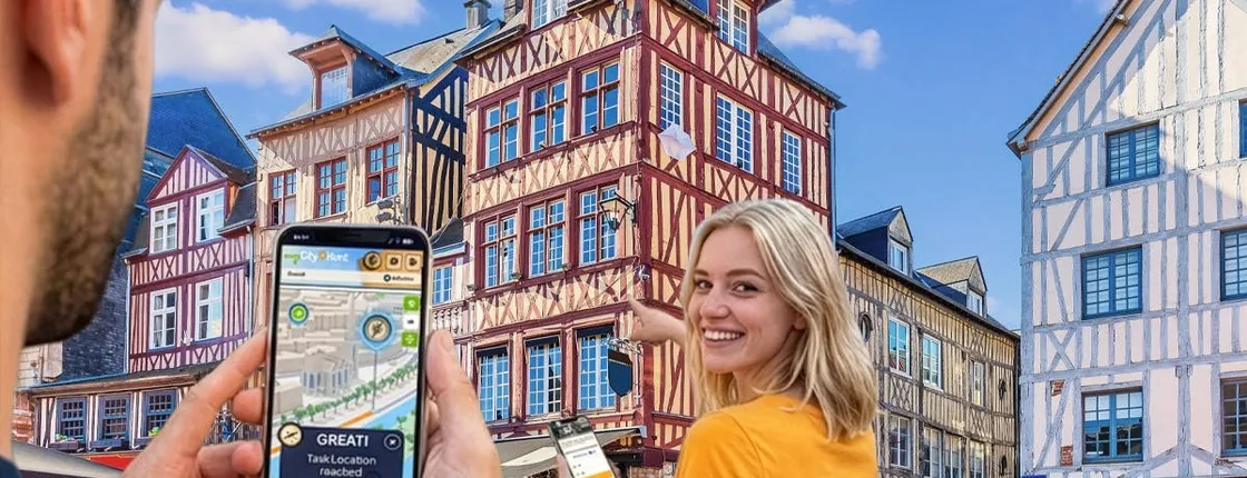 Self-guided digital scavenger hunt in Rouen