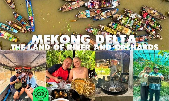Authentic Mekong Delta: Tuk Tuk, Rowing Boat, Biking Tour