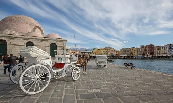From Heraklion : Full-Day Bus Trip to Chania city , Kournas lake & Rethymno city