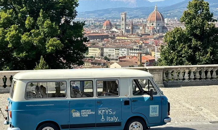 Panorama Florence's Scenic Views on a Vintage Van Tour