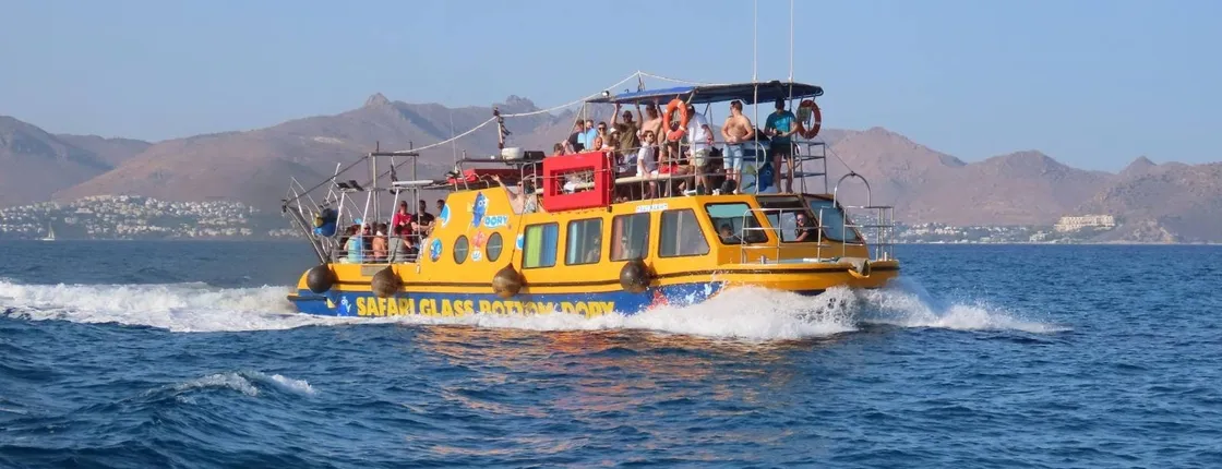 Dory glass-bottom boat tour from Kos