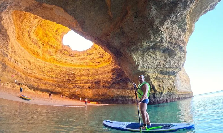 Small Group Paddleboard Experience in Benagil Cave with 4K Photos