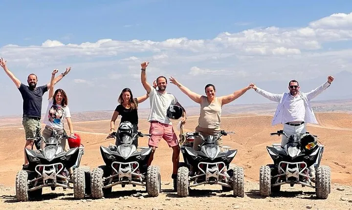 Luxury 2h quad in agafay with transportation