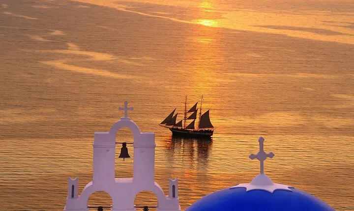 Santorini Volcano & Hot Springs and Sunset on Board