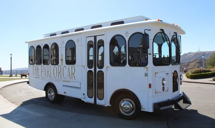 #1 Luxury Hollywood Sightseeing Trolley Bus Tour