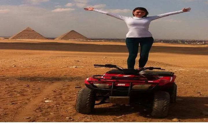 Quad bike adventure tour around the Pyramids and Sphinx