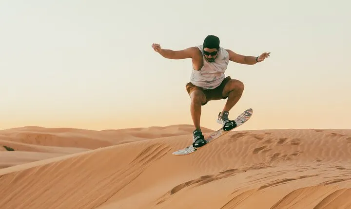 Sandboarding in agadir (Sand Surfing)with Ocean View