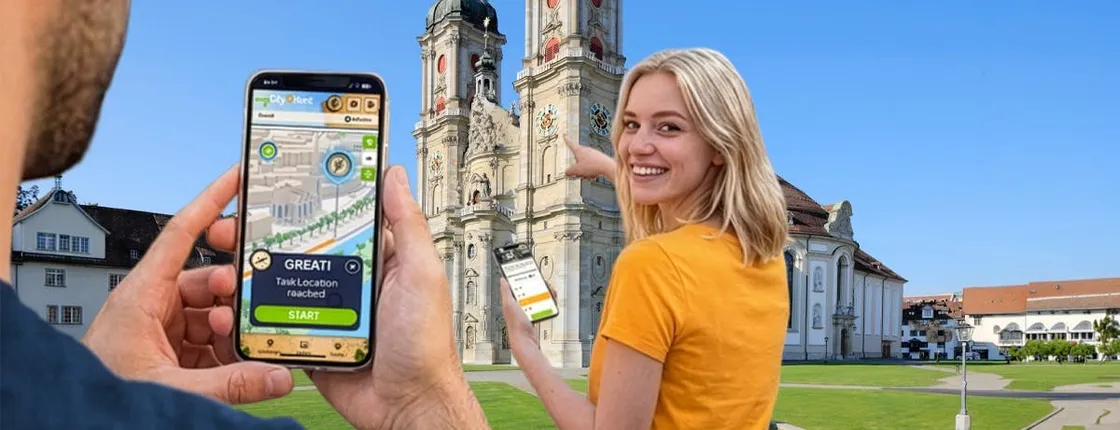 Self-guided digital scavenger hunt in St. Gallen