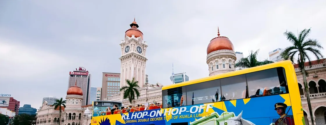 Hop-on hop-off sightseeing bus tour in Kuala Lumpur