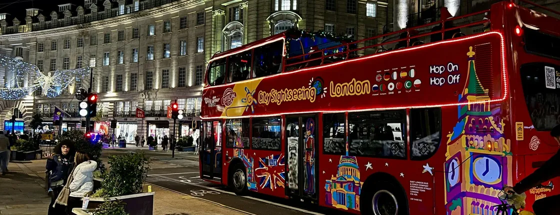 London Christmas lights tour