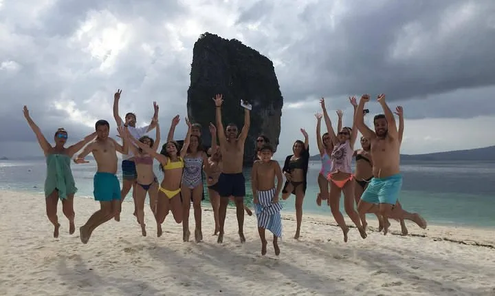 Railay and 4-Island Sunset Speedboat Cruise with Night Snorkel