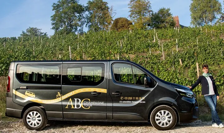 Day trip by van in Champagne small group of 8