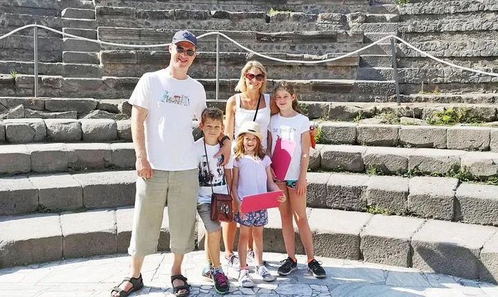 Rome to Pompeii Tour for Kids & Families w Hotel Pickup & Skip-the-Line Tickets