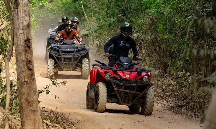 Hidden Cenote Swim & ATV Jungle Adventure with Transportation