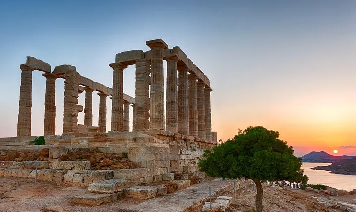 Temple of Poseidon and Cape of Sounion private sunset Tour