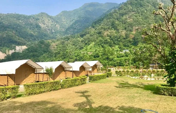 Rishikesh riverside camping in Swiss tents (1N/2D)
