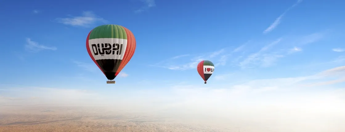 Dubai Hot Air Balloon Luxury Experience with Michelin Breakfast