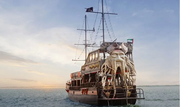 Dubai Creek Harbour Pirate Ship Sightseeing Dhow Cruise