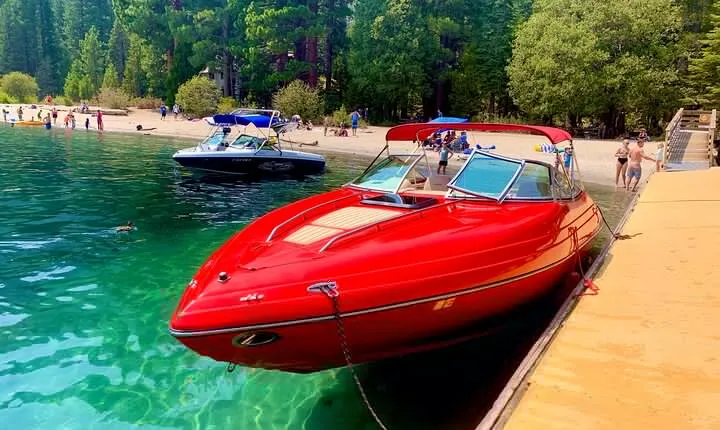 Private Boat Charter Emerald Bay in the Grateful Red