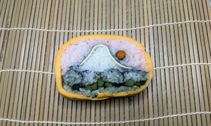 Special sushi rolls only available in Japan Making Experience