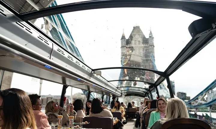 London Afternoon Tea Experience Aboard a Glass-Roofed Bus