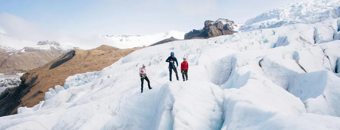 Glacier hike and ice climbing tour in Iceland