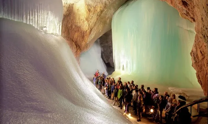 Ice Caves, Waterfalls, and Salt Mines Private Tour from Salzburg