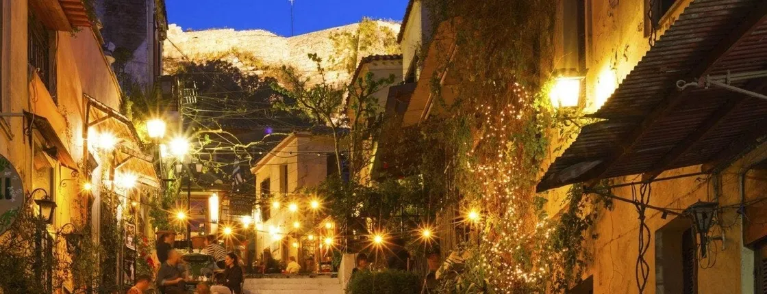 City highlights evening group tour with meze dinner in Athens