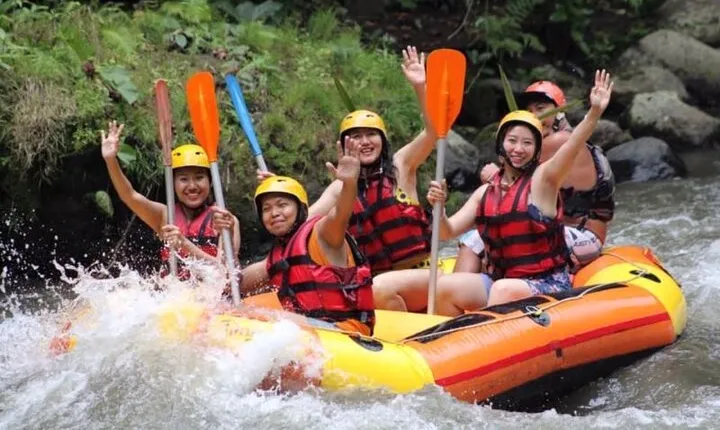 Private Day Trip Bali Rafting, Monkey Forest and Waterfall