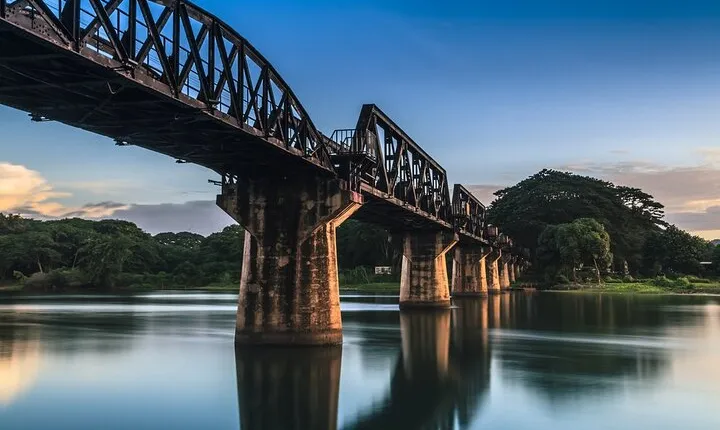 Historic River Kwai Bridge: Train Journey & Tour