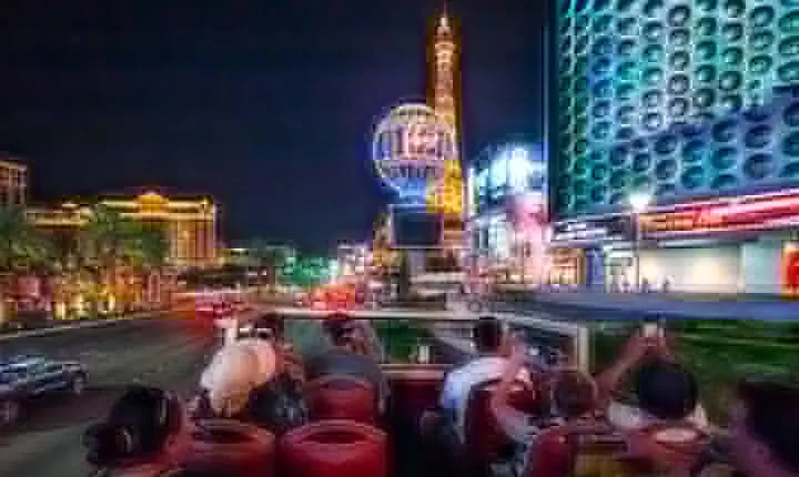 Big Bus Las Vegas: Sightseeing Night Tour by Open-Top Bus