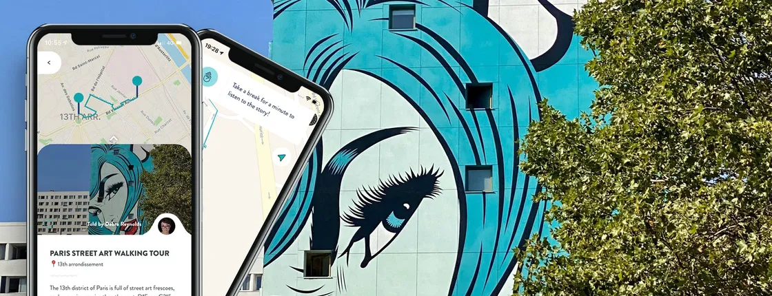Paris Street Art tour with guide on your smartphone