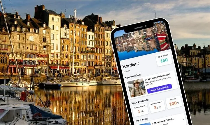 Honfleur City Exploration Game and Tour on your Phone