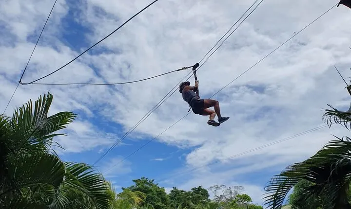 Zipp Line + Animal Sanctuary +ATVs city walk + Rum & Chocolate Factory