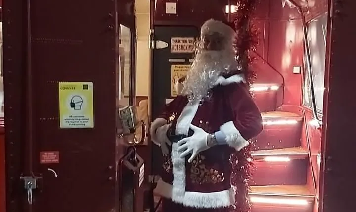 Red Bus Ride Along with Santa in Glasgow