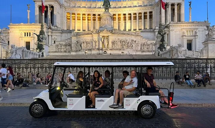 Rome Sightseeing Ride by Golf Cart