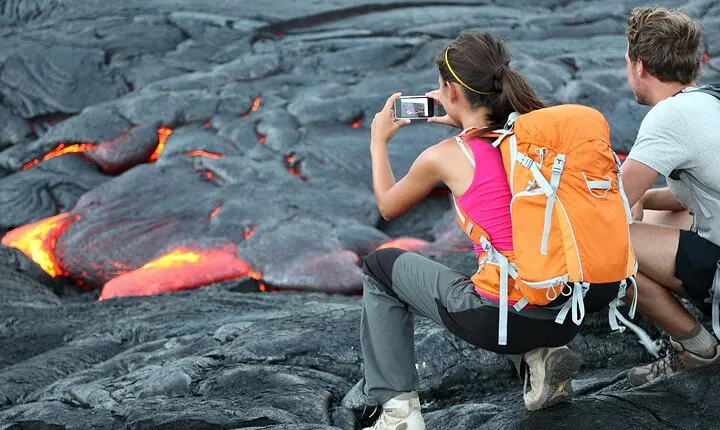 From Big island Kona Private Volcanoes and Waterfalls Tour