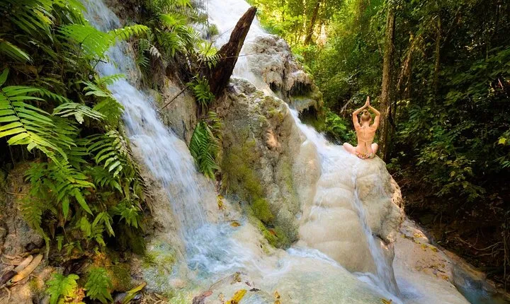 Chiang Mai Bua Thong Sticky Waterfall by Songtaew Trio Ride