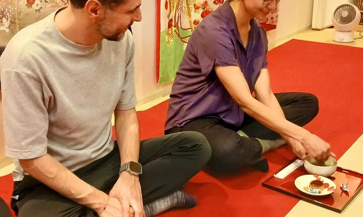 Tea Ceremony with Japanese Harp Performance in Kyoto