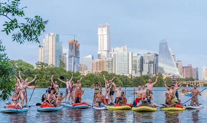 Giant Paddleboarding Austin's Springs and Party Island