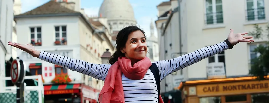 Montmartre sightseeing audio tour on mobile app