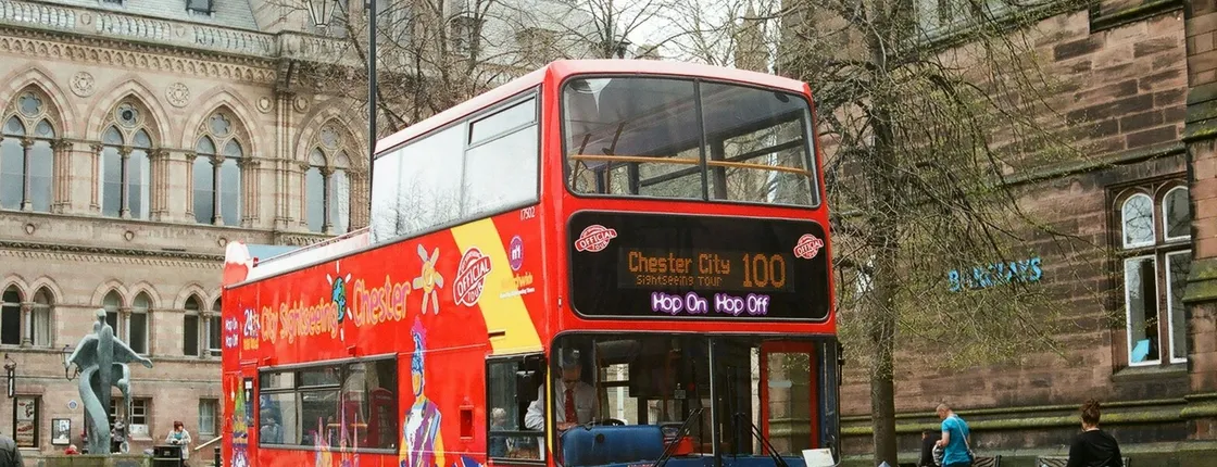 City Sightseeing hop-on hop-off bus tour of Chester