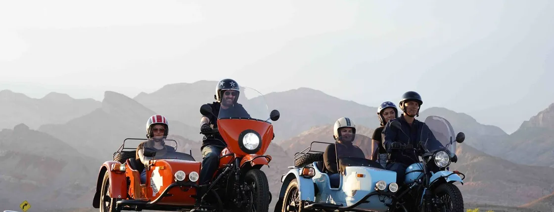 Private Las Vegas and Red Rock Canyon half day sidecar tour