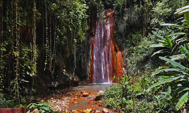 St Lucia Diamond Mineral and Mud Baths Plus Waterfall Adventure