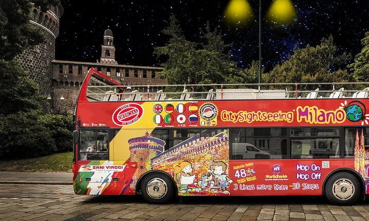 Milan Night Tour by Open Bus